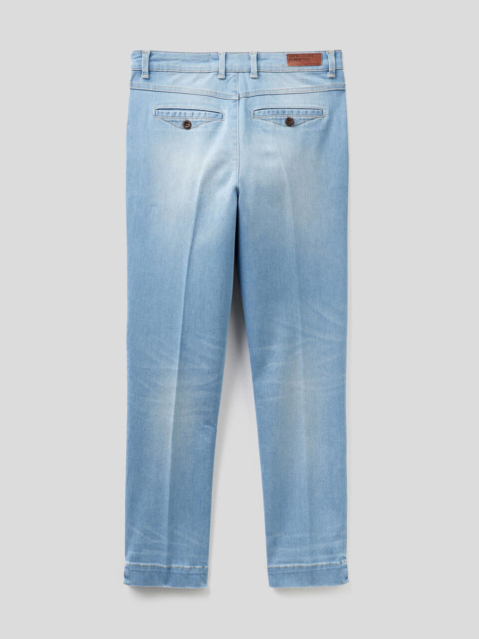 Slim fit denim chinos image number 2