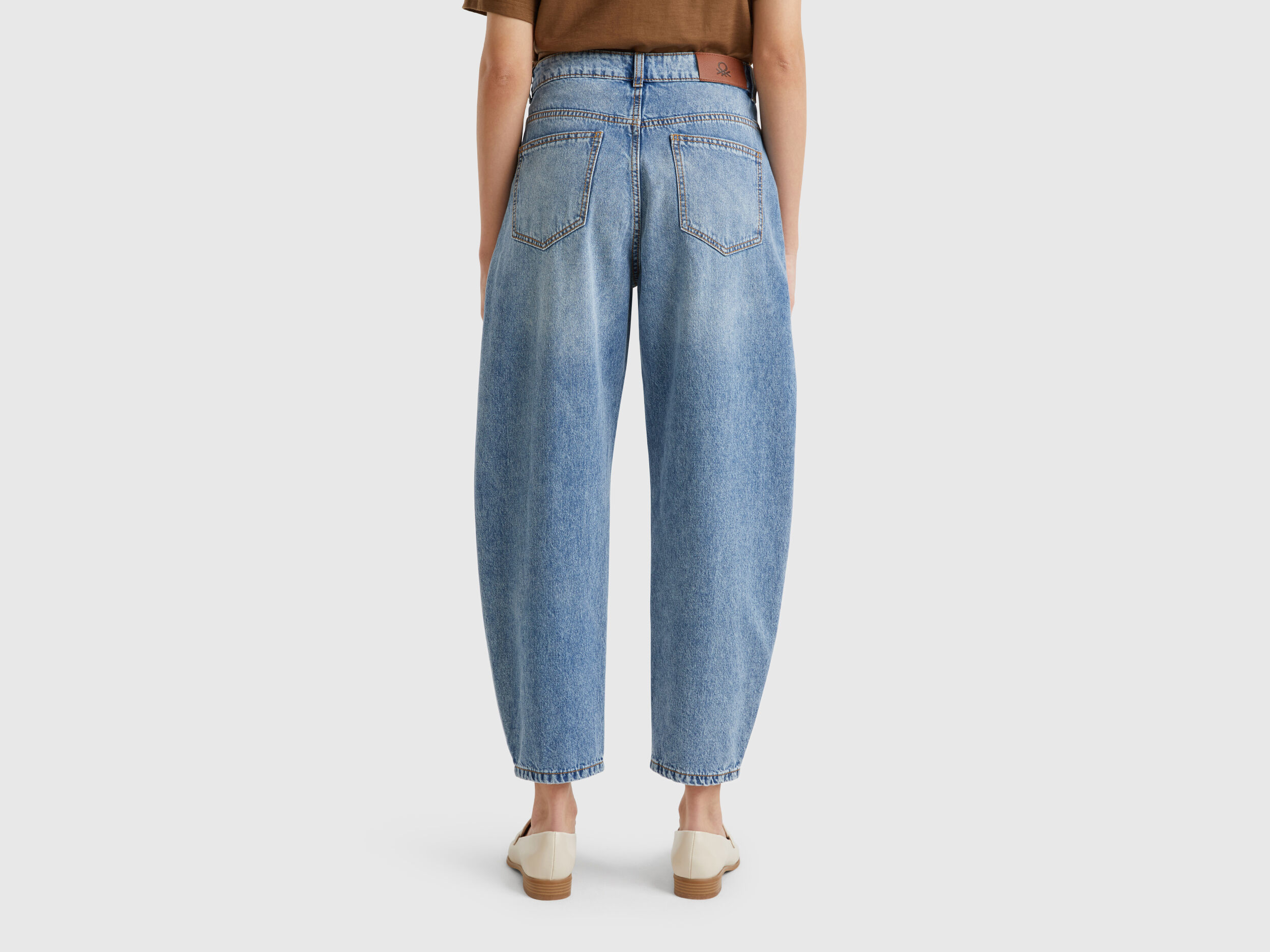 [送料込] Damage Balloon Fit BLUE Denim BALLOON JEANS - Blue | ZARA United States