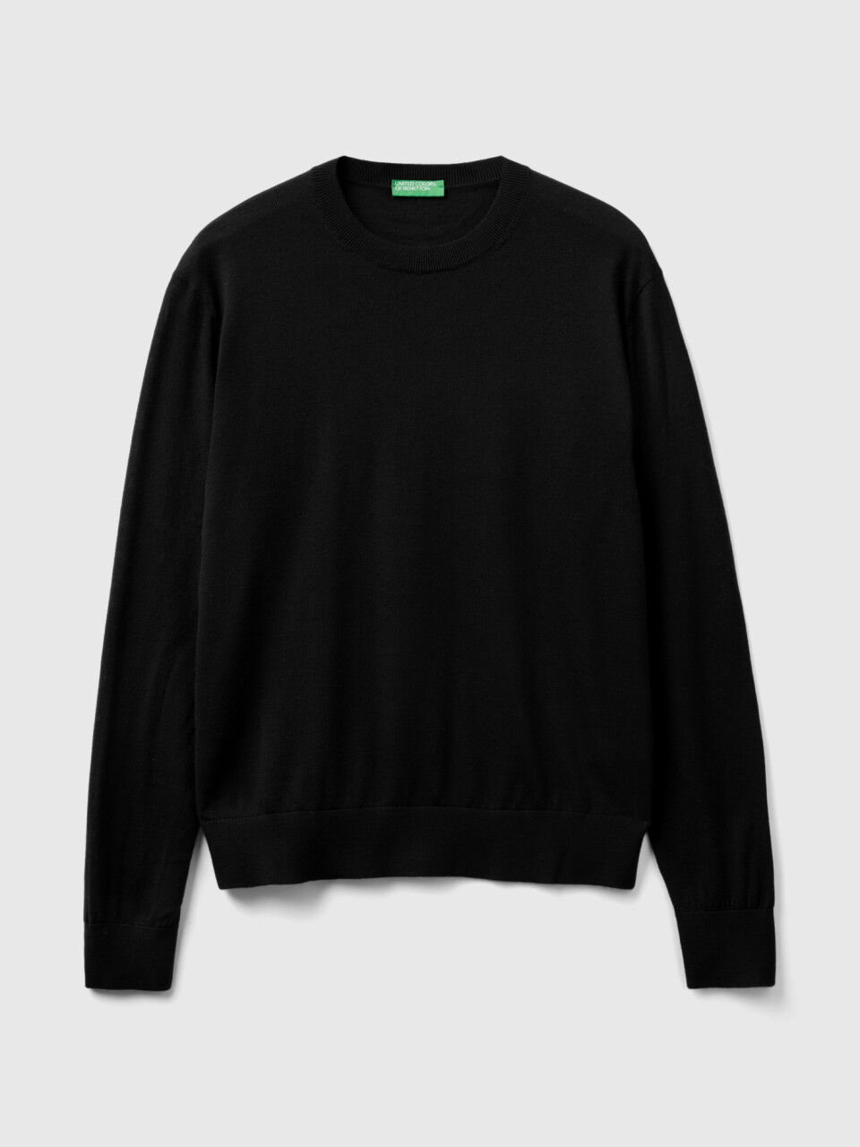 Mens black wool crew neck best sale sweaters