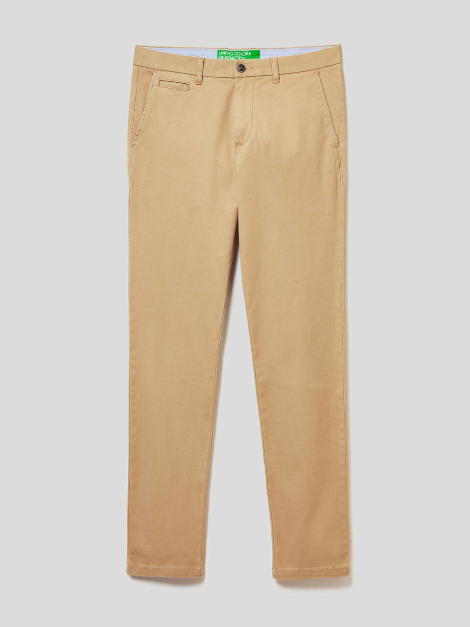 Chinos slim fit de algodón elástico image number 1