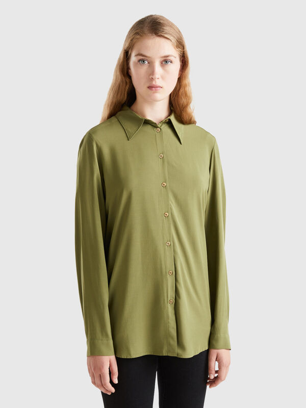 Regular fit shirt in sustainable viscose Women