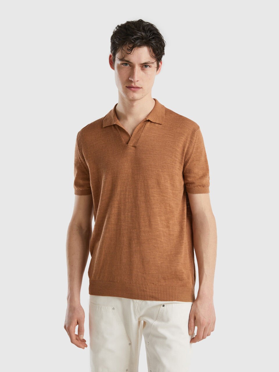 Short sleeve knit sweater mens store