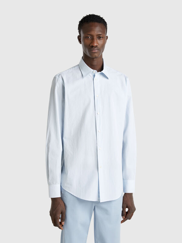 Camisa de rayas de algodón Hombre