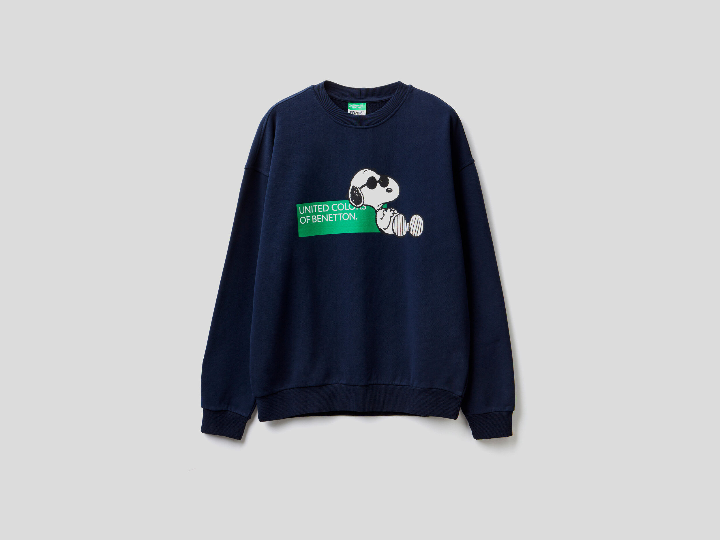 Peanuts sweatshirt in 100% organic cotton - Dark Blue | Benetton