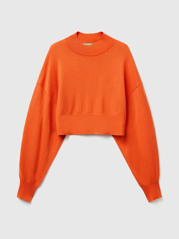 Cropped turtleneck sweater Women