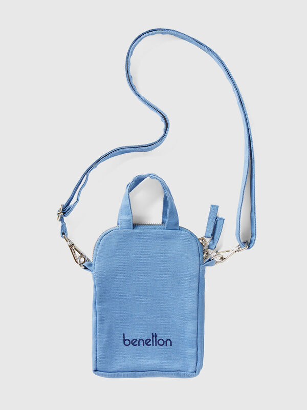 Funda para móvil azul claro de 100 % algodón