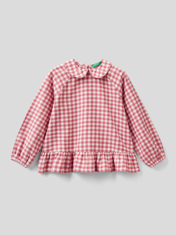 Vichy shirt in flannel Junior Girl