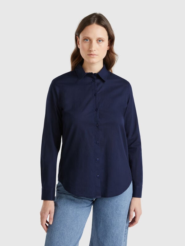 Regular fit shirt in light cotton Women