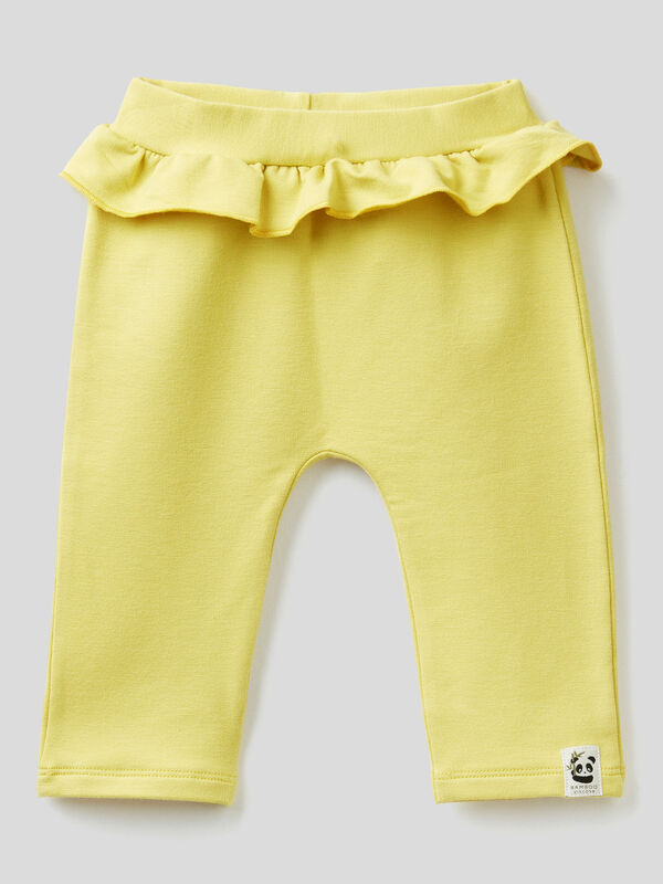 Leggings with rouches at the waist New Born (0-18 months)