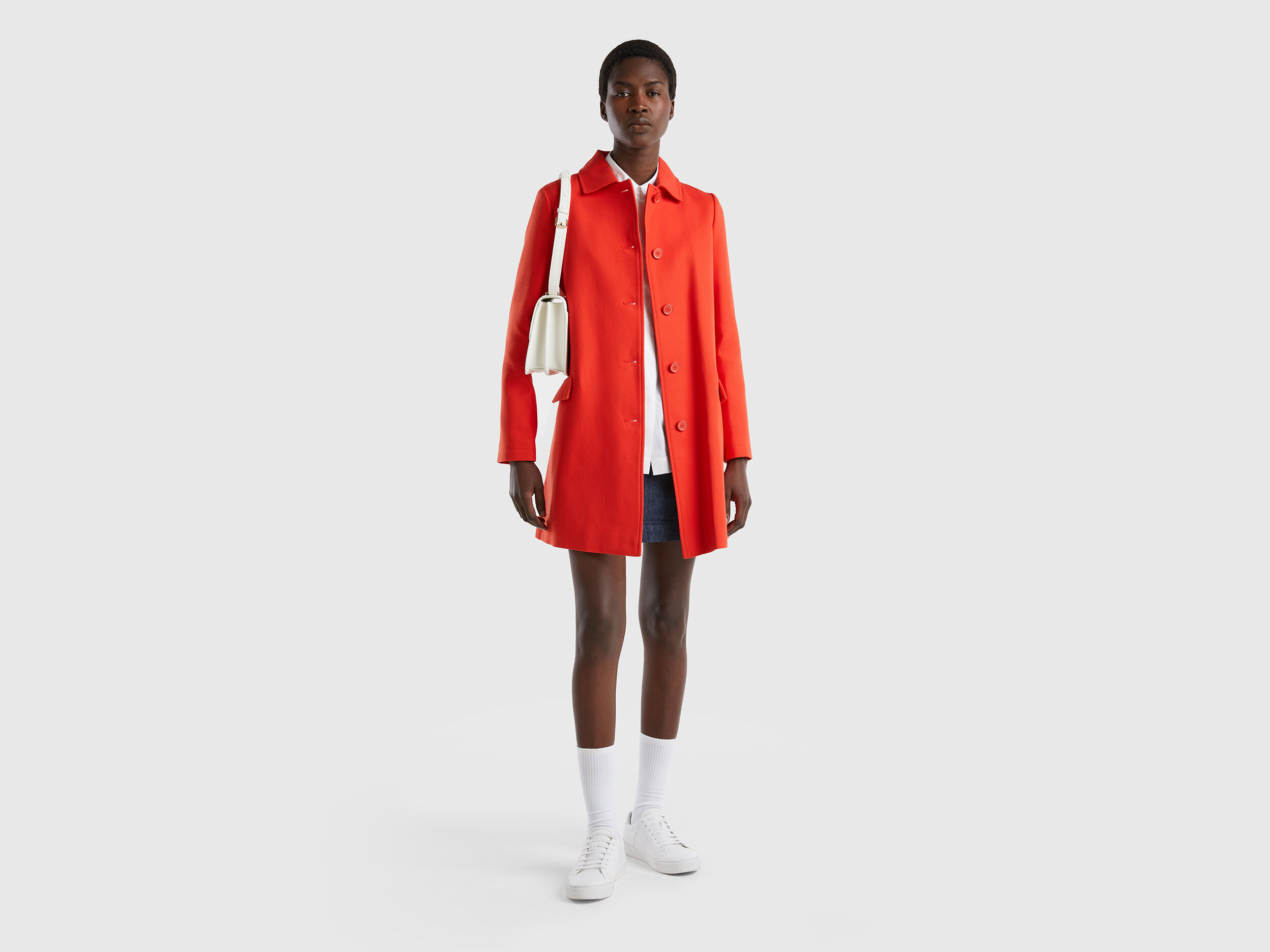 Red deals duster coat