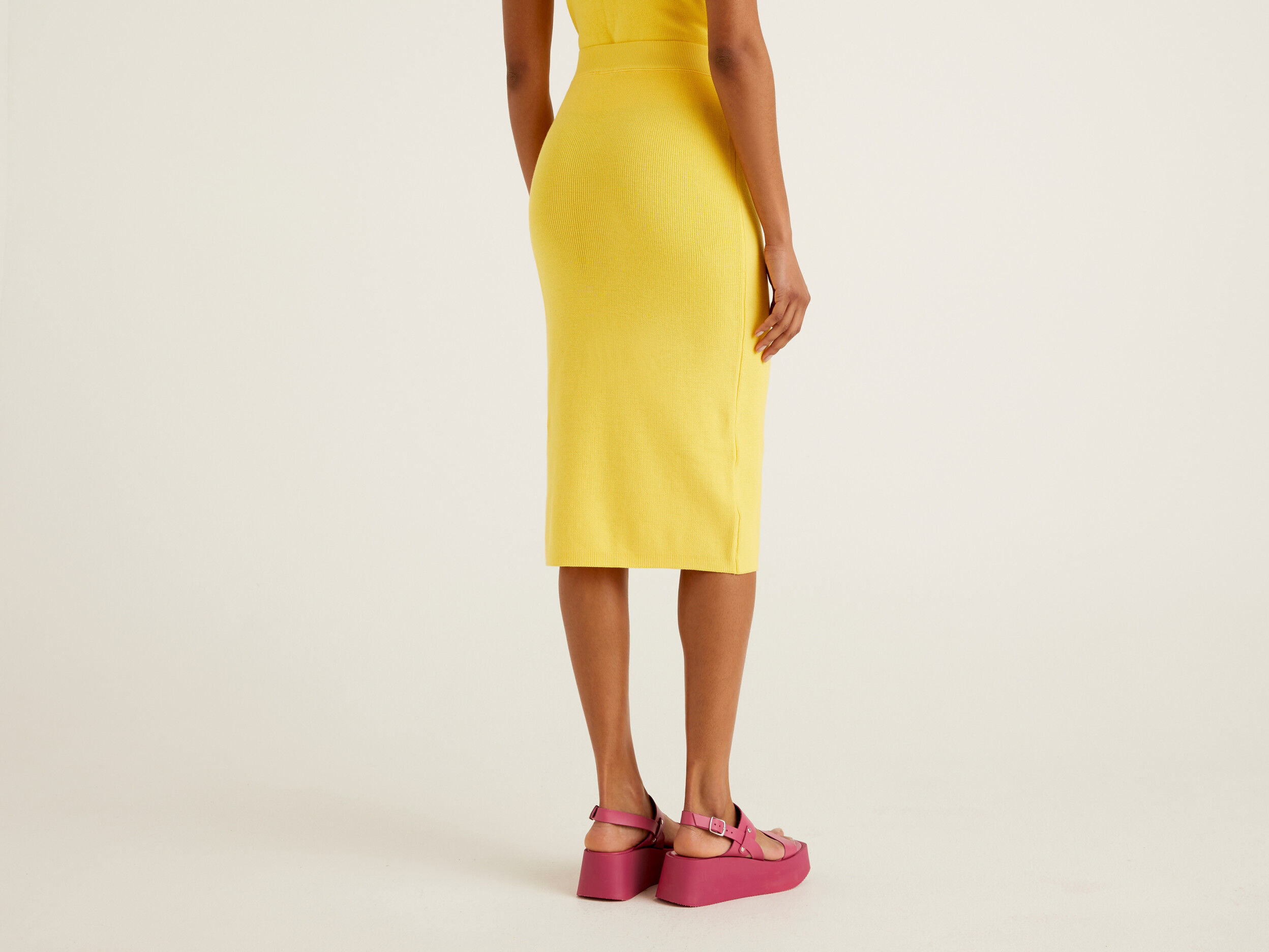 Midi pencil skirt hotsell yellow