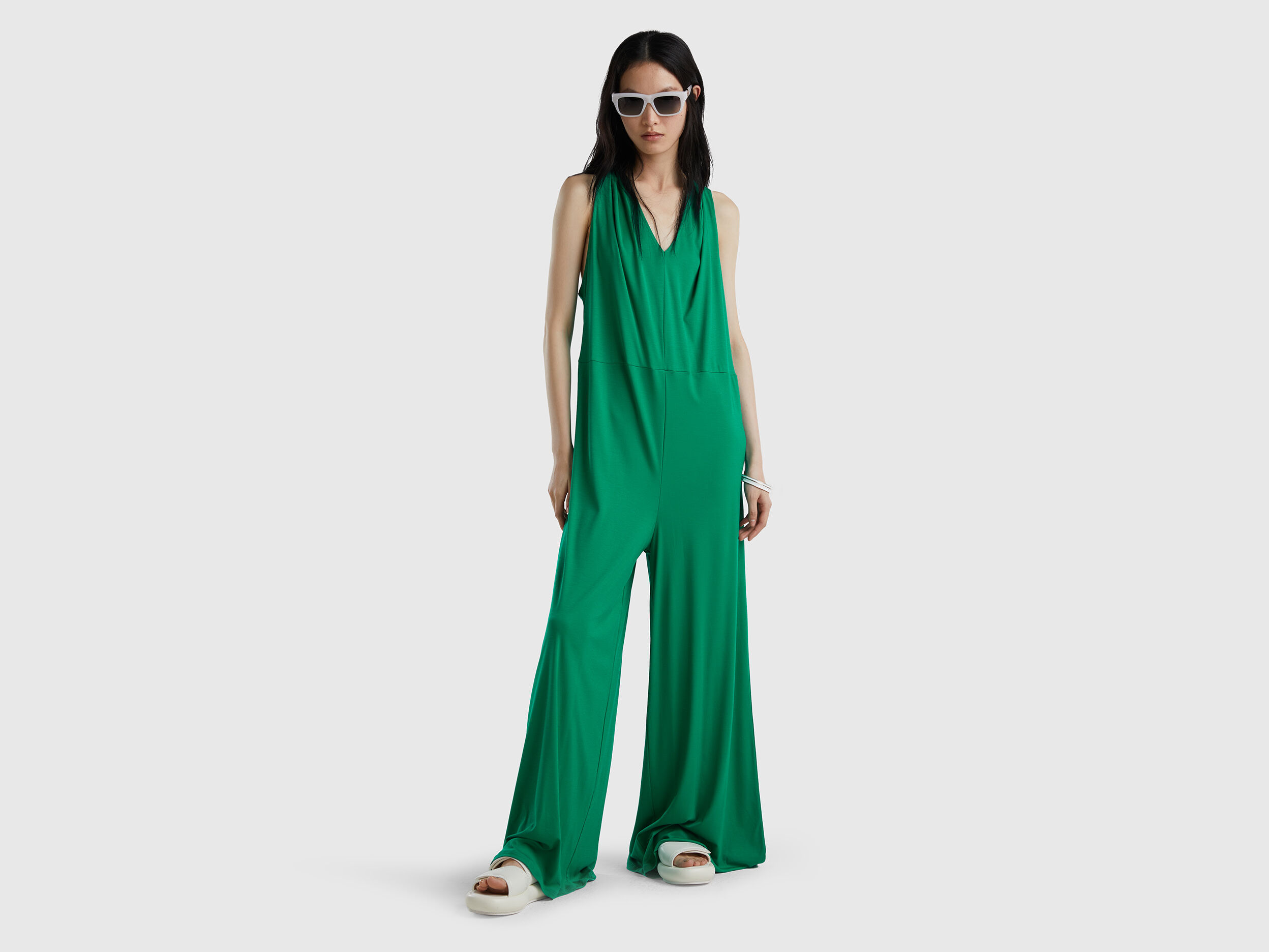 Wide leg flowy jumpsuit store