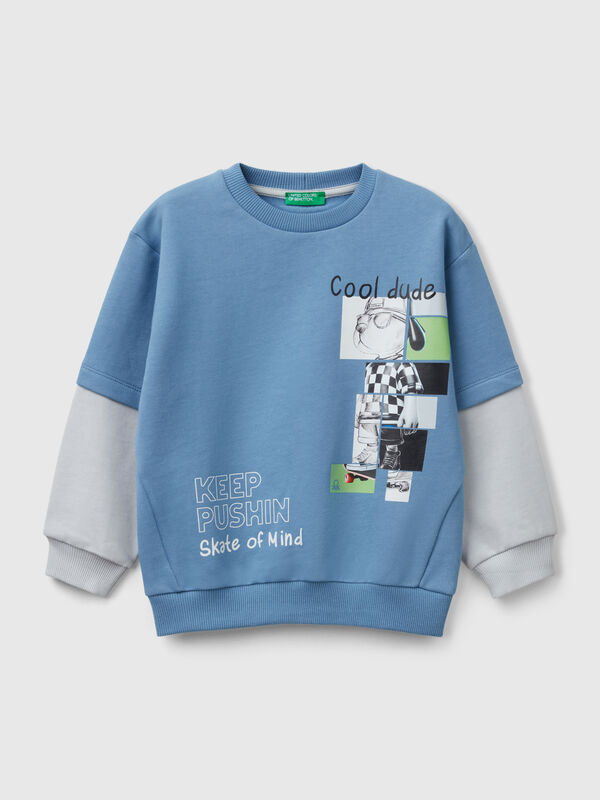 Sudadera con doble manga Niño