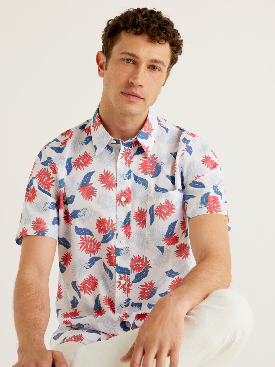 Mens patterned cheap shirts short sleeve