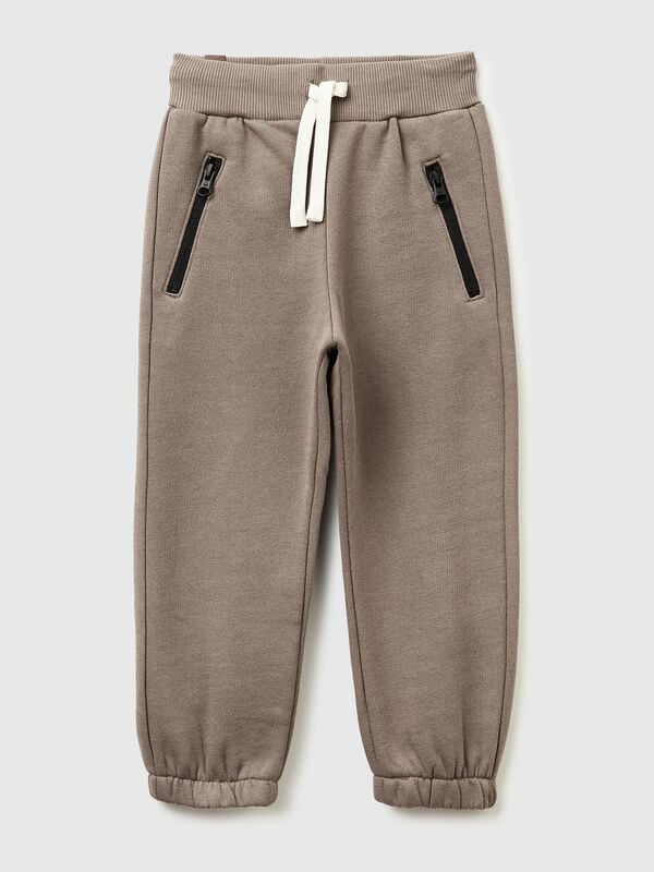 Pantalones deportivos de polar cálidos con cordón Niño