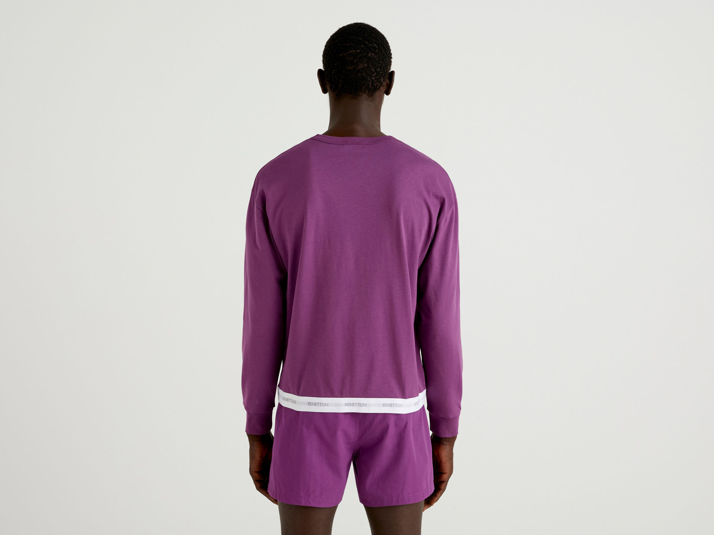 Pullover sweatshirt with logoed elastic image number 2