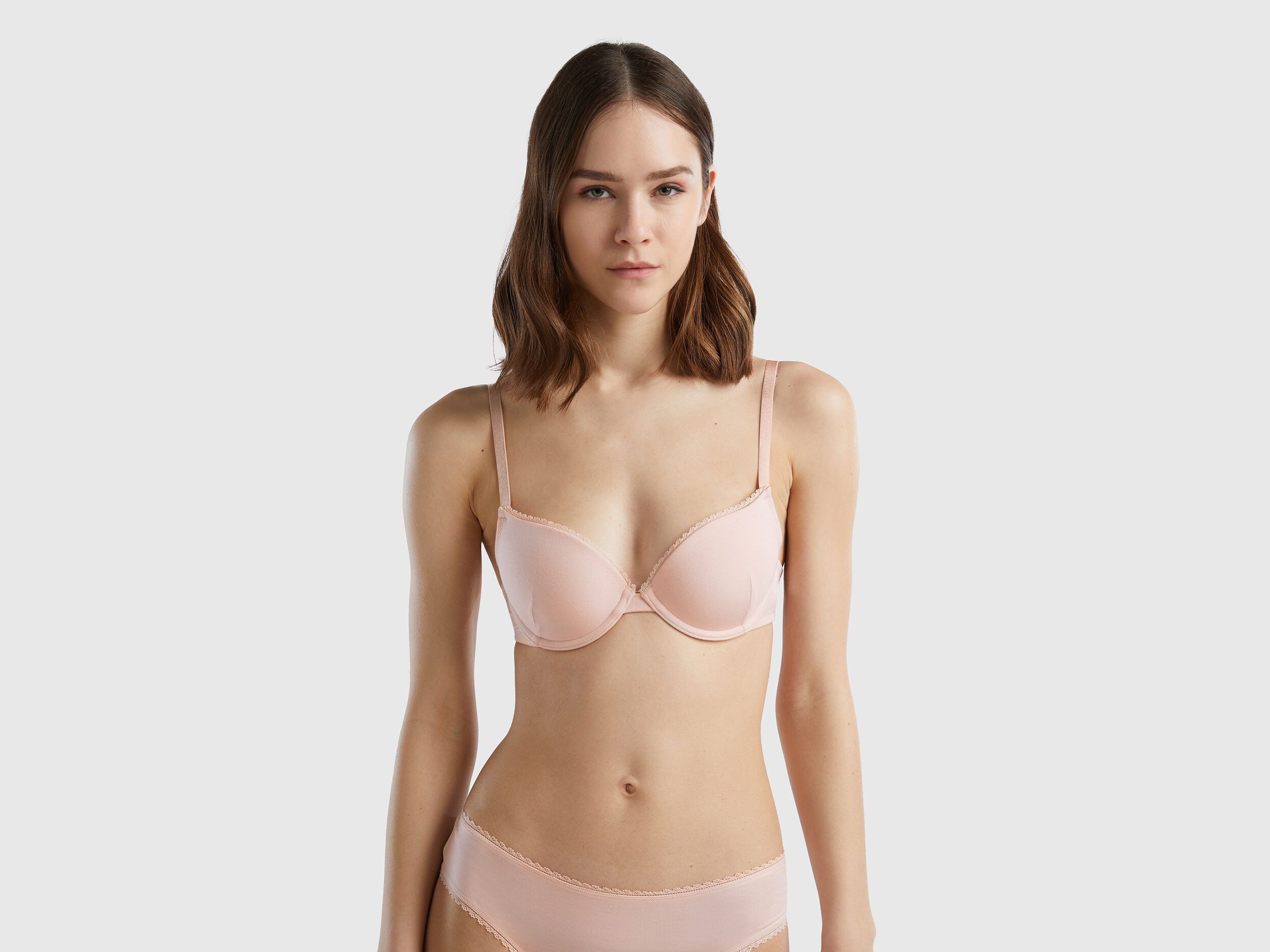 格安新品  - Modal® stretch in bra up Push Soft Benetton | Pink 洋楽