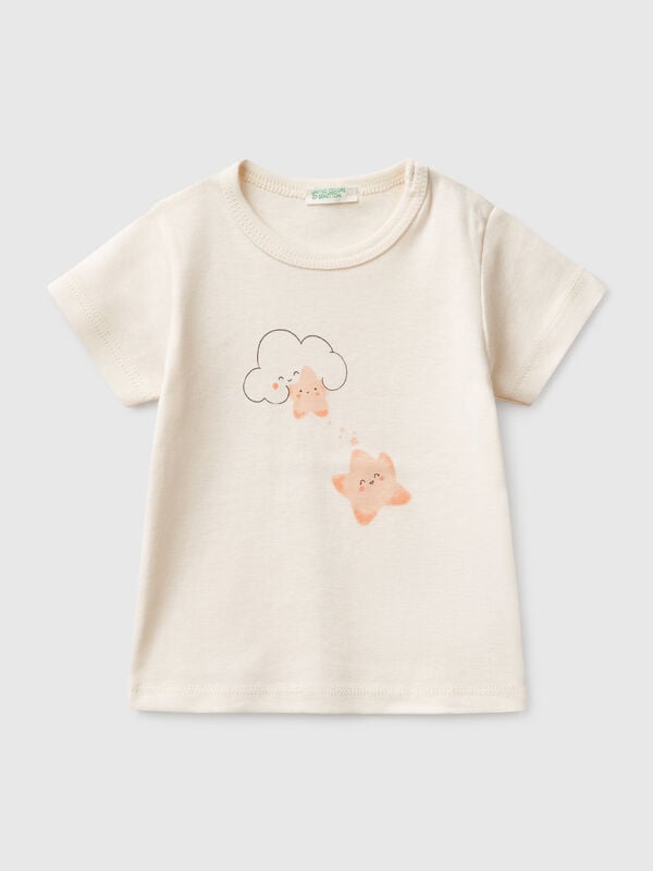 Camiseta de manga corta de algodón  Recién nacidos
