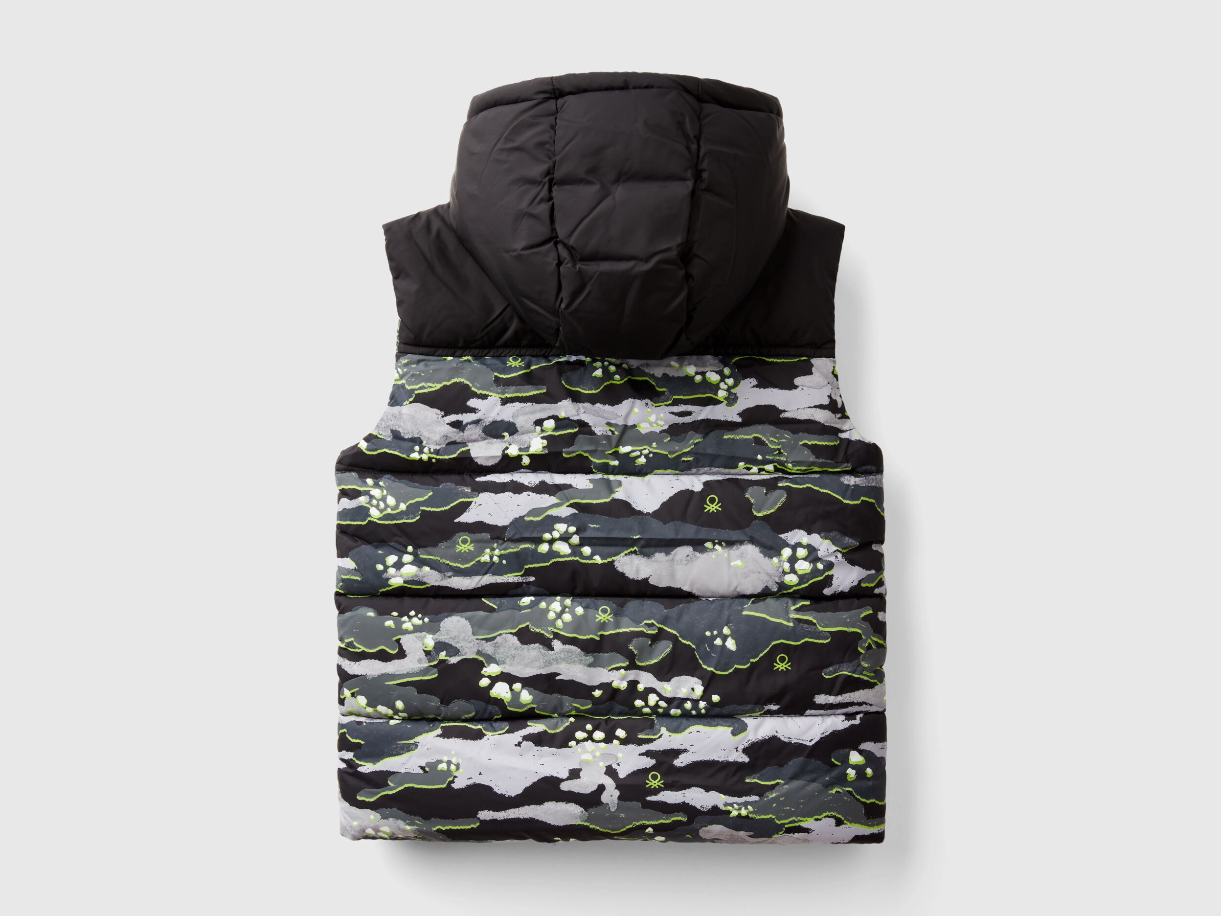 Camouflage padded vest - Multi-color | Benetton