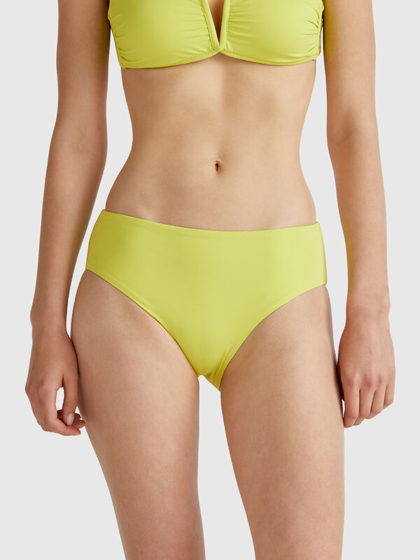High rise swim briefs in ECONYL® Women