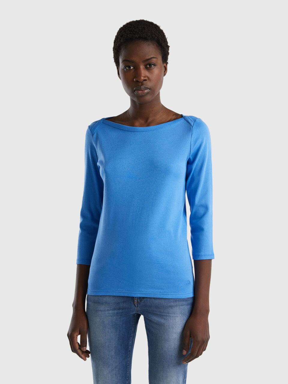 Camisetas manga larga algodon mujer sale