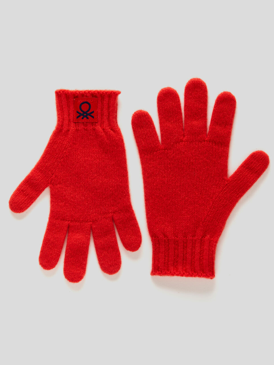 Gloves in stretch wool blend image number 1