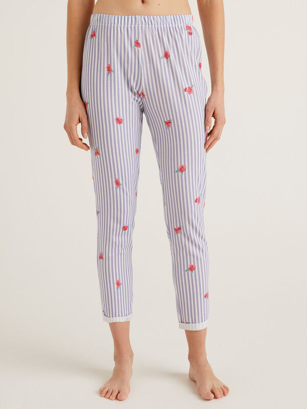 Long patterned trousers Women