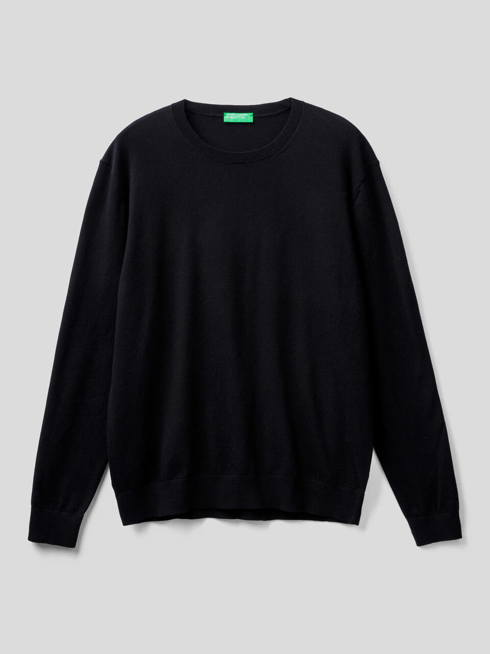 Crew neck sweater in cotton blend image number null