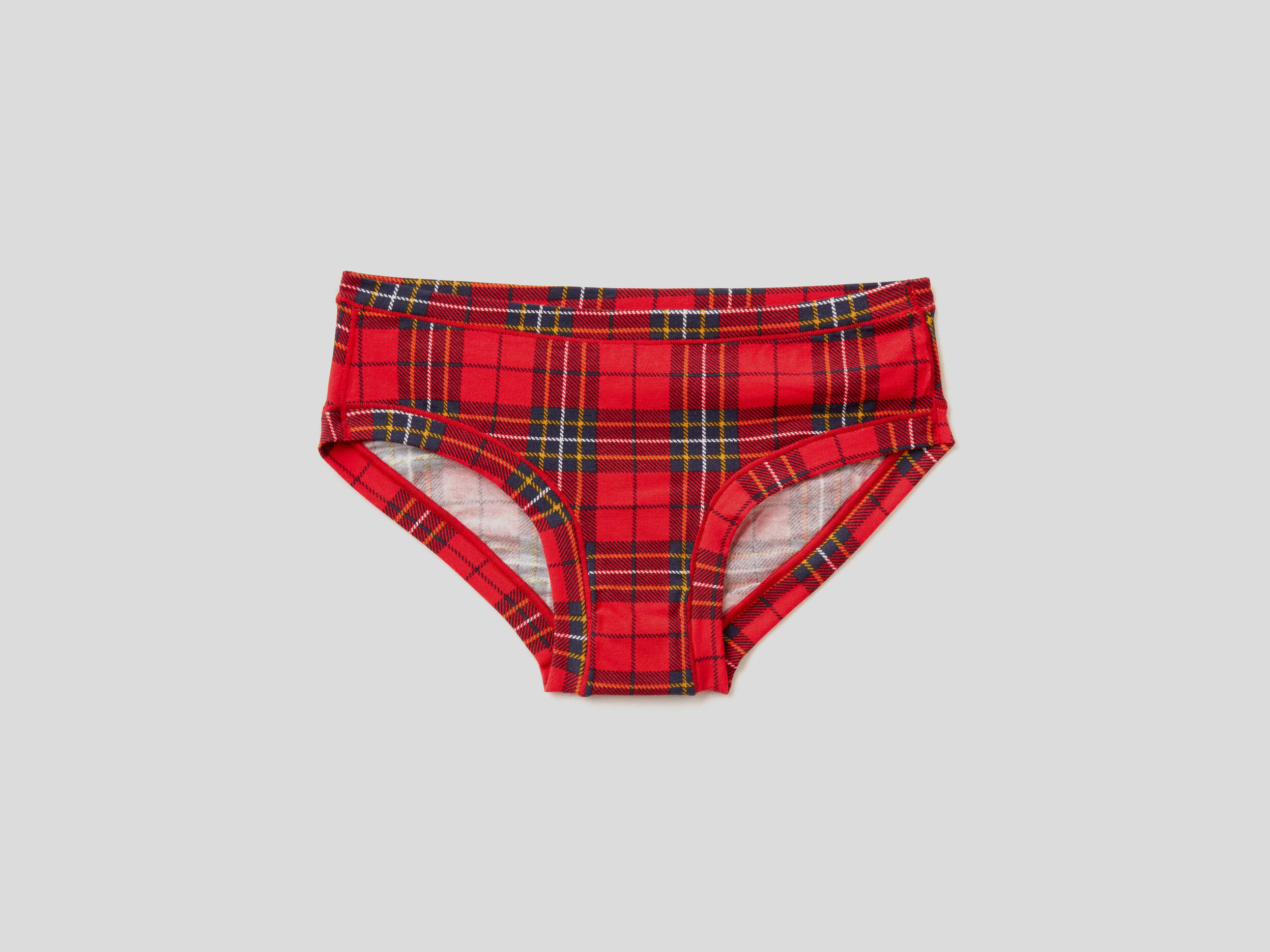 Tartan underwear ladies top