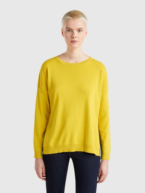 Oversized fit cotton sweater Women