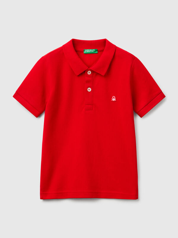 Short sleeve polo in pure cotton Junior Boy