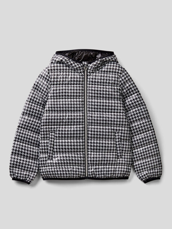 Pattern print puffer jacket Junior Girl