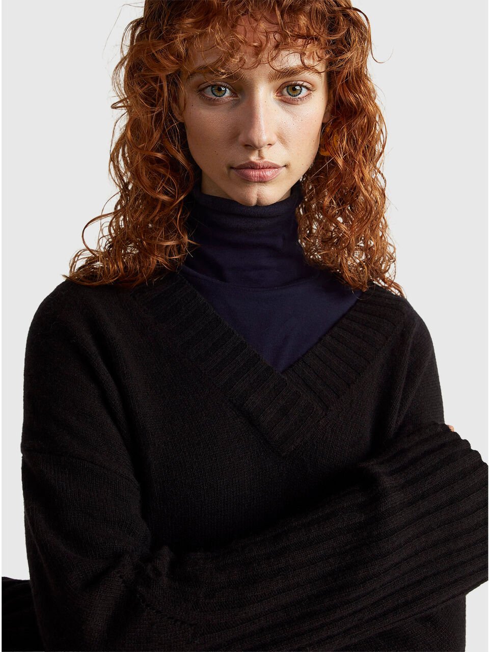 V NECK SWEATER L/S Mujer image number null