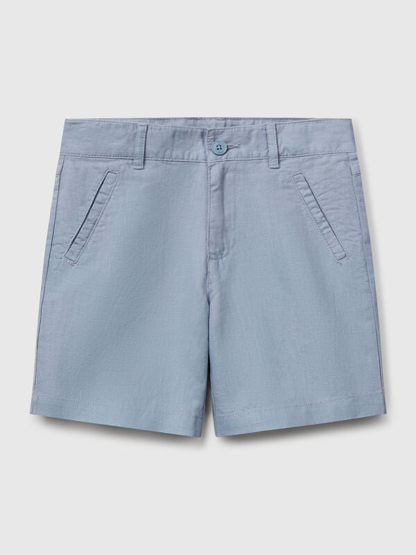 Shorts de mezcla de lino Niño