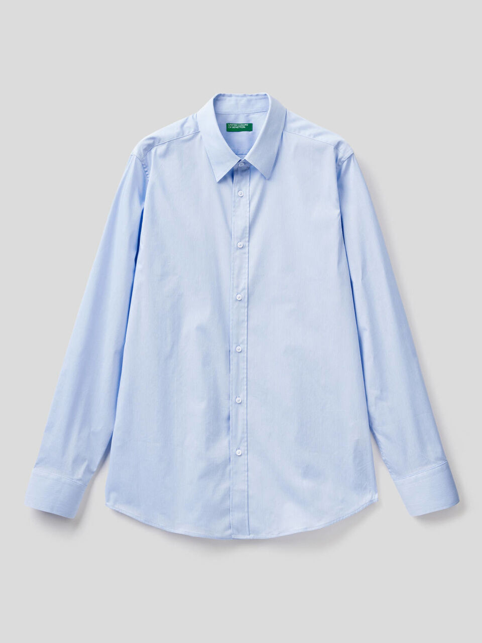 Shirt in yarn dyed stretch cotton image number null
