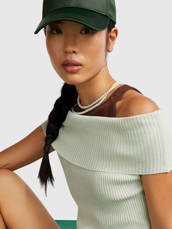 Bardot neck sweater Women