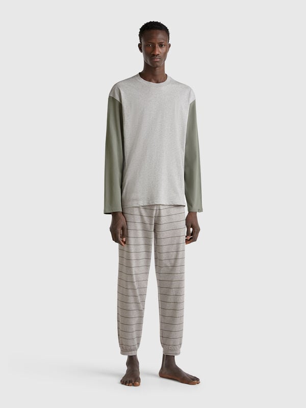 Pyjamas in pure cotton Men