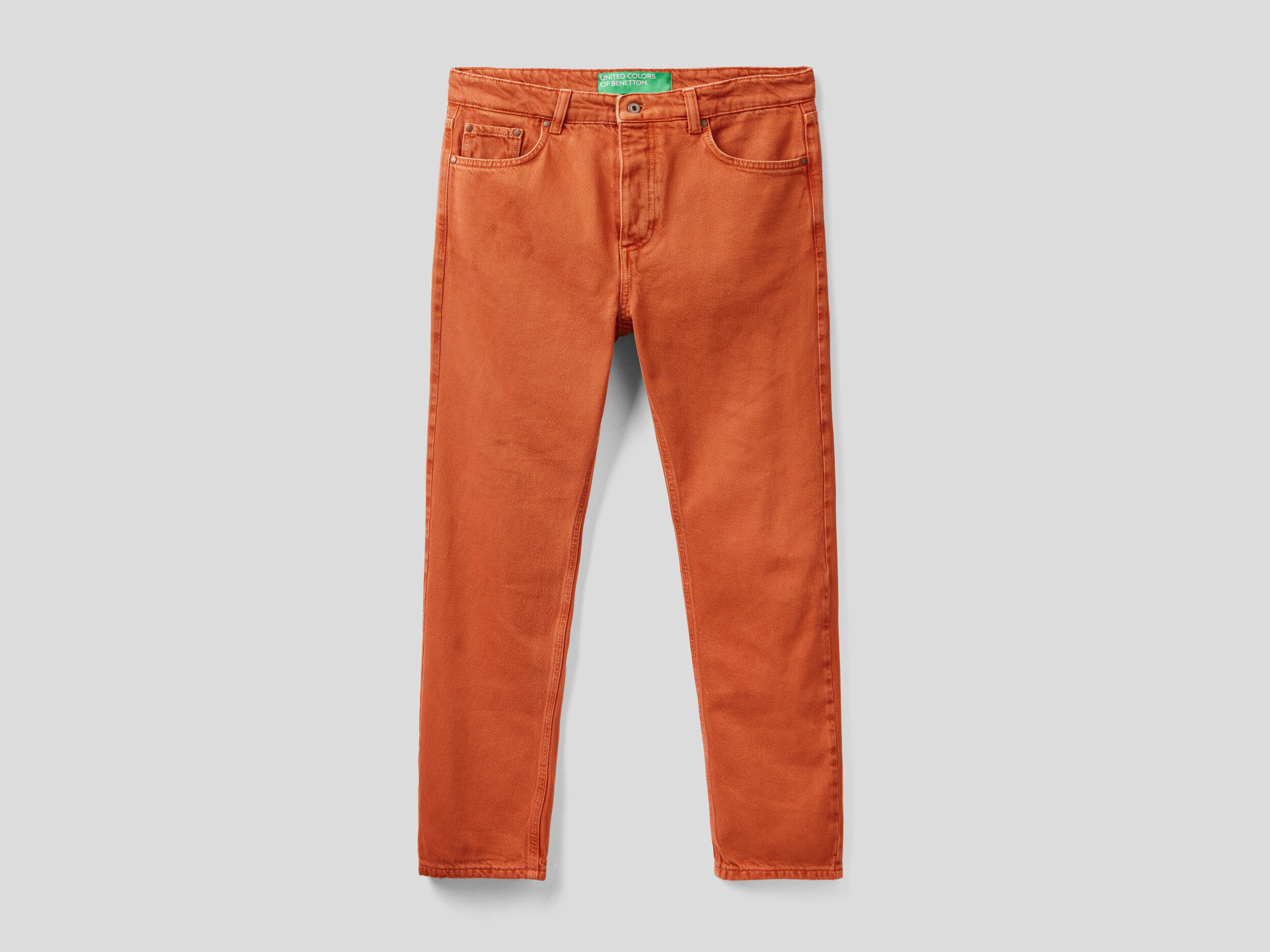 Rufskin Jimmy Slim-Fit Stretch Twill Denim Jeans Burnt Orange DM2096 at  International Jock