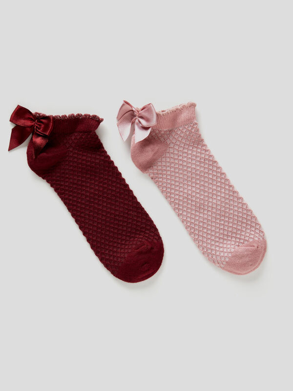 Two pack of socks with bow Junior Girl