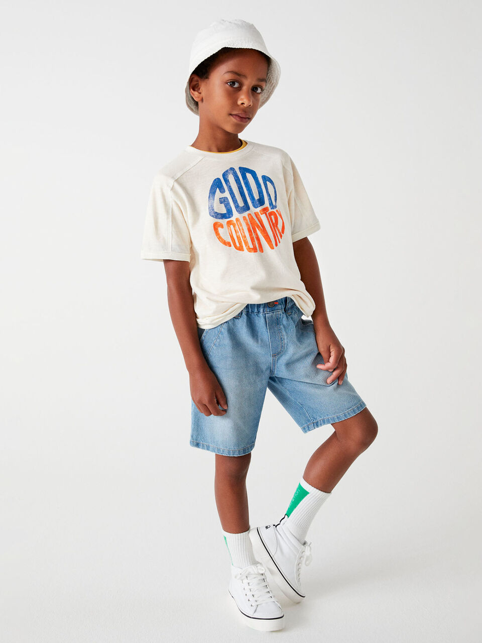 Bermudas vaqueras loose fit image number 1