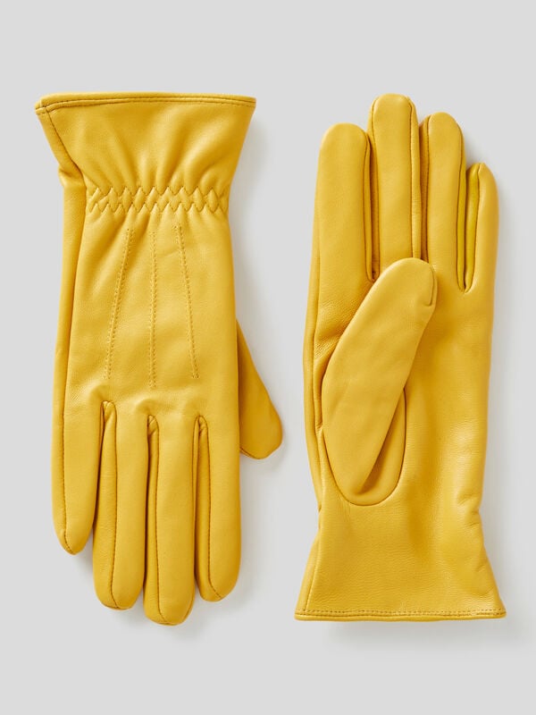 Genuine leather gloves Women