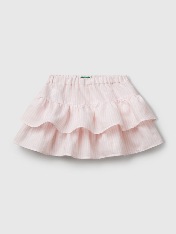 Falda de rayas con volantes Niña