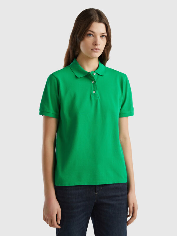 Ladies Polo Shirt Cream Beige 100% Organic Cotton Vegan Short Sleeve Pique  Tops
