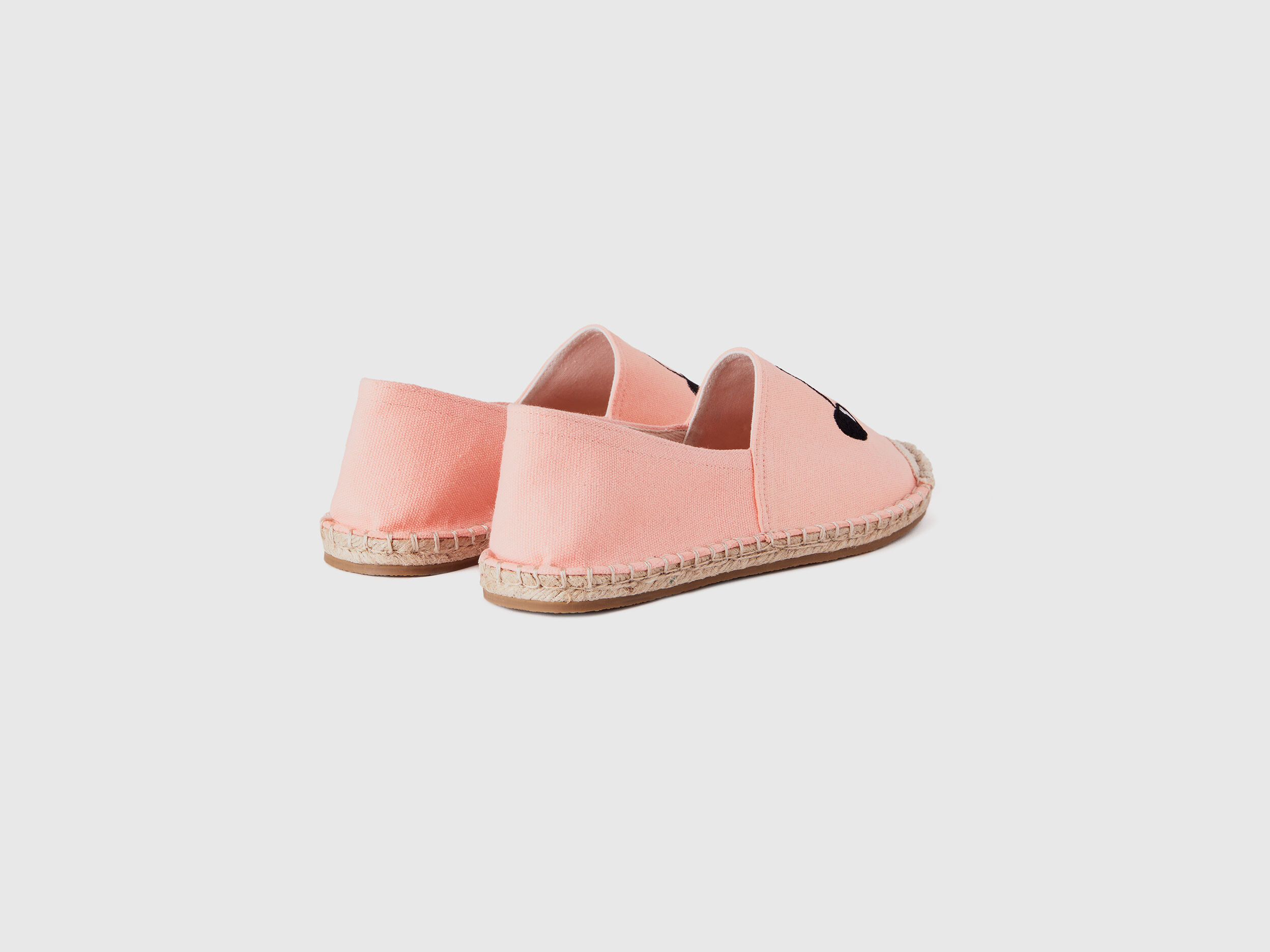 Pink espadrilles with cherry pattern Soft Pink Benetton
