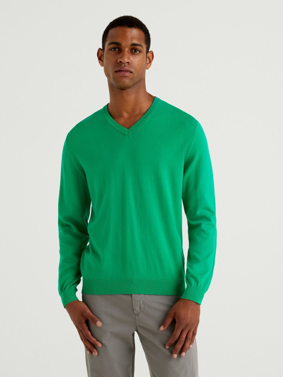 Men s V Neck Sweaters New Collection 2024 Benetton