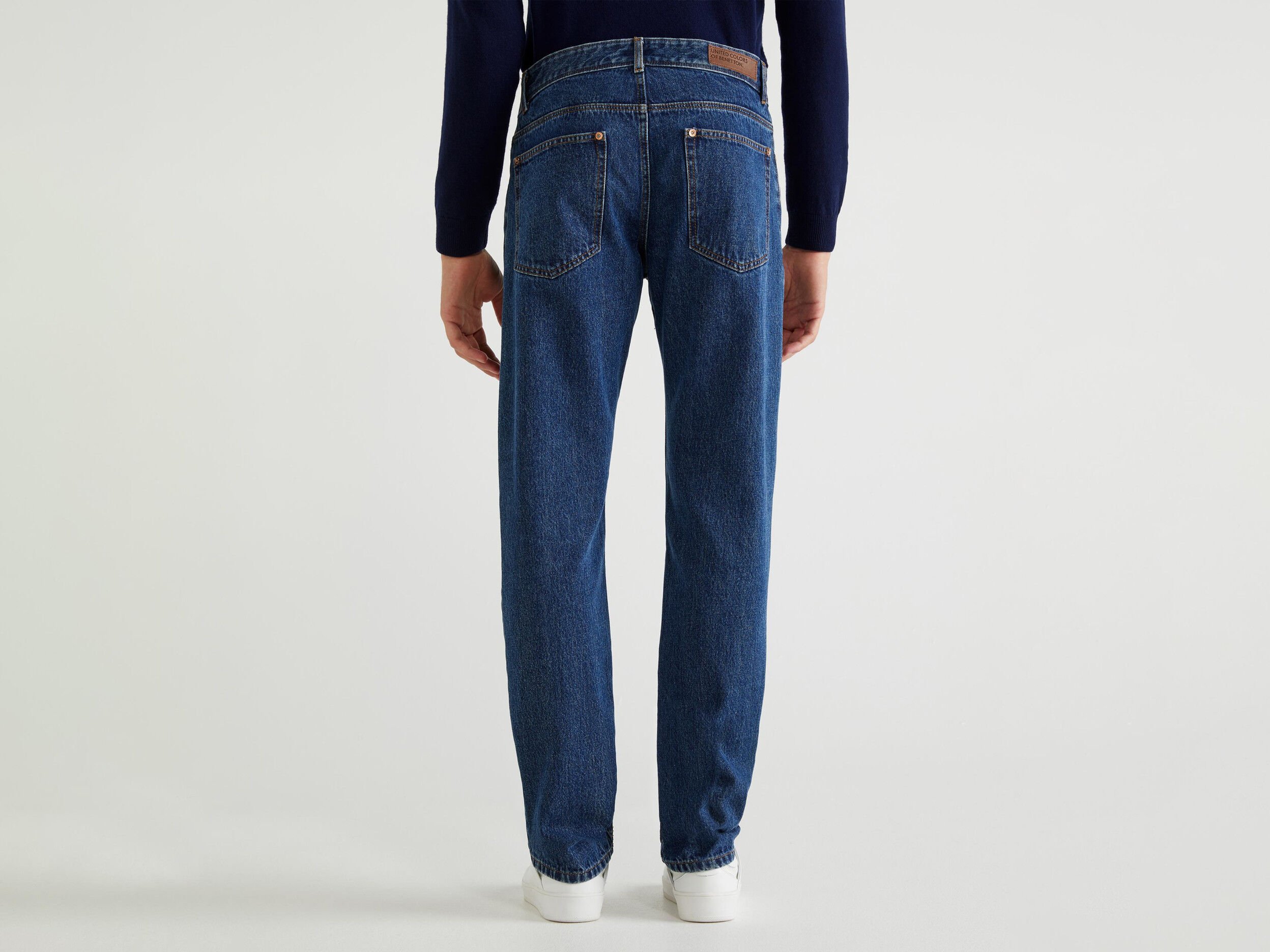 100 cotton straight leg jeans
