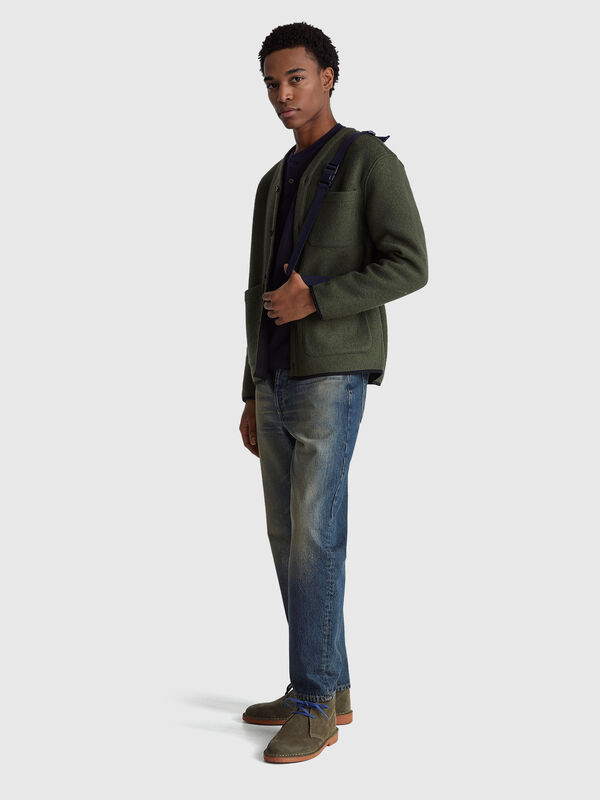 Vaqueros de corte c&oacute;nico con cinco bolsillos Hombre