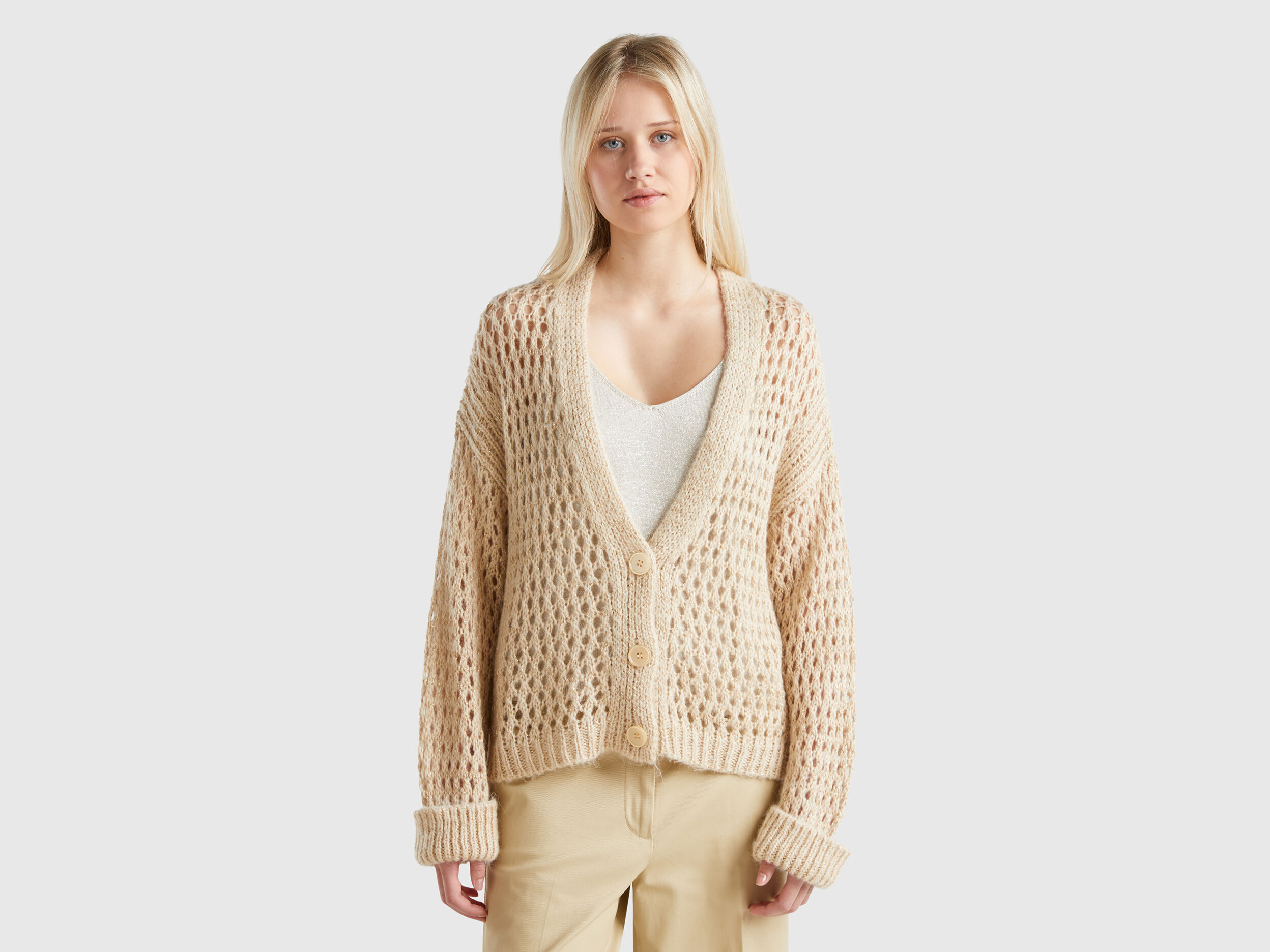broken mellow cardigan melt the lady