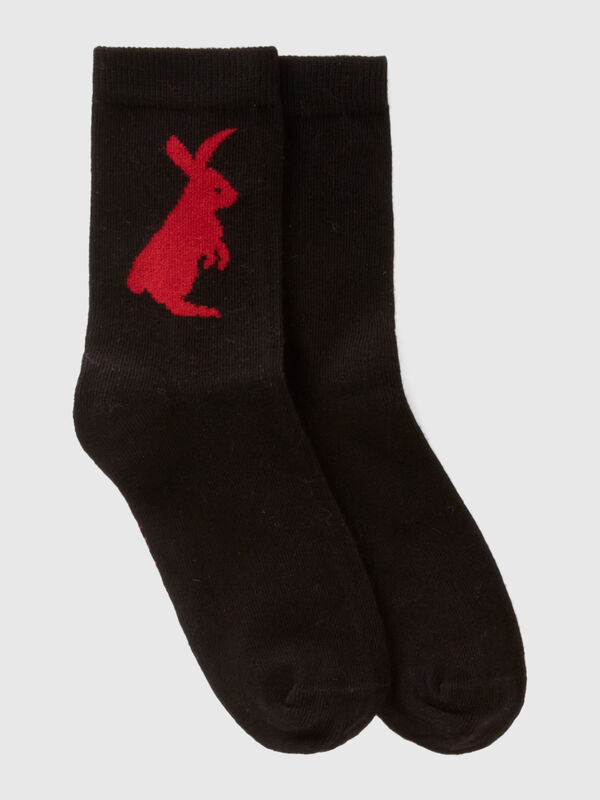 Calcetines mix & match con conejo