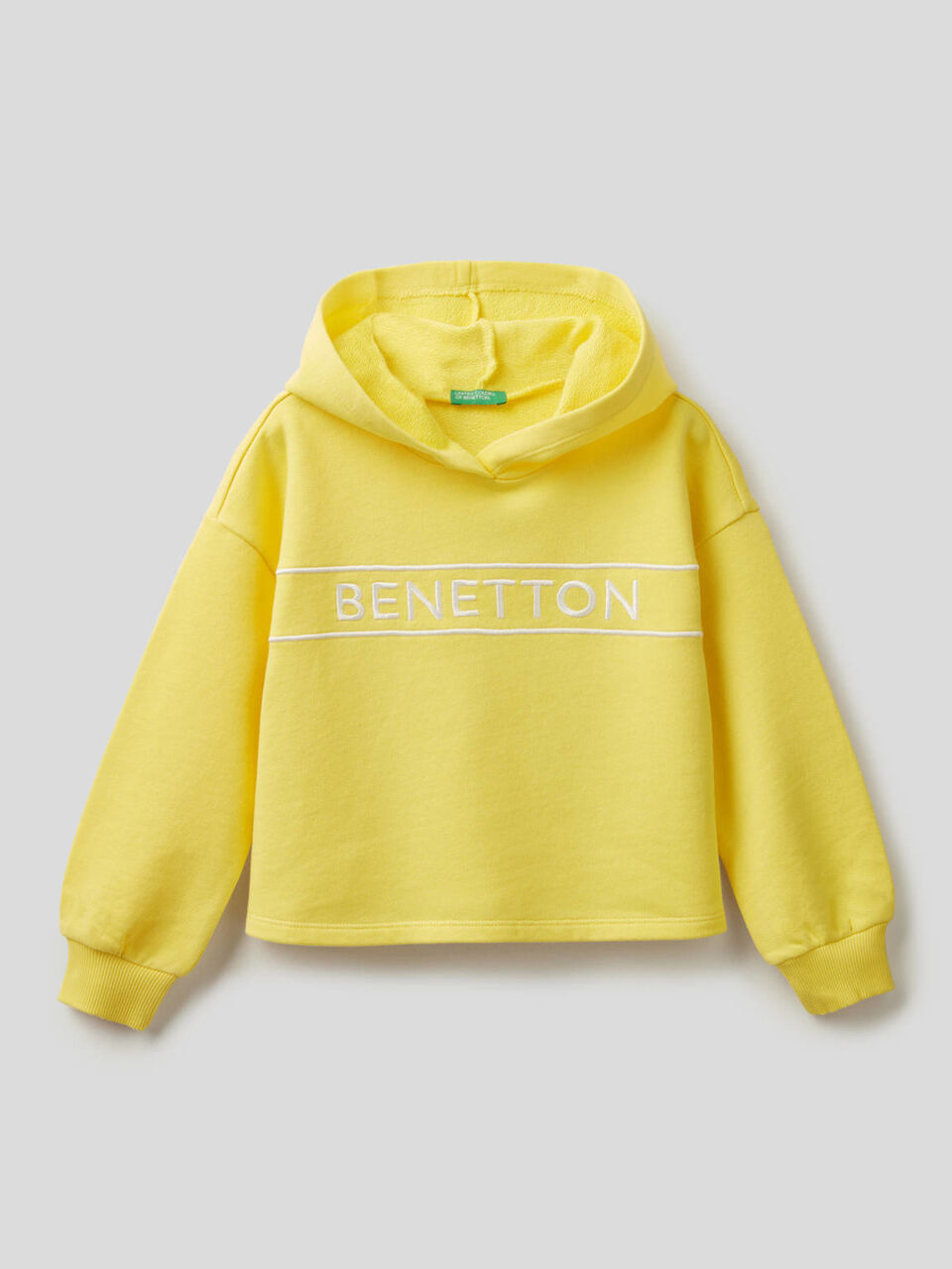 Sudadera de algodón con logotipo bordado image number 1